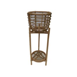 DKD Home Decor Macetero de Ratán Natural Balines, Soporte Decorativo para Plantas 25x25x70 cm Precio: 43.88999967. SKU: S3044403