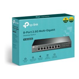 TP-Link TL-SG108-M2 Switch de escritorio 8 Puertos 2.5G Gigabit, 40 Gbps, Sin Ventilador, Plug & Play, Carcasa Metálica
