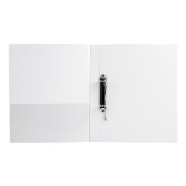 Carpeta Canguro 2 Anillas Mixtas 16 mm Liderpapel A4 Plastico Blanca