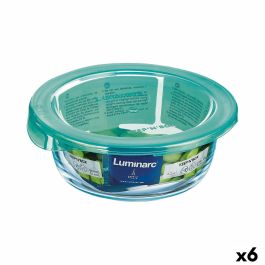 Fiambrera Redonda con Tapa Luminarc Keep'n Lagon Turquesa 420 ml 11,5 x 5,4 cm Vidrio (6 Unidades) Precio: 22.49999961. SKU: S2709448