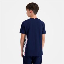 Camiseta de Manga Corta Infantil Le coq sportif N°1 Tricolore Azul oscuro XL