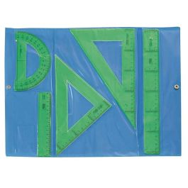 Safta Conjunto de Dibujo Escolar Completo con Reglas Verdes para Niños de 3 Años - Material Preescolar
