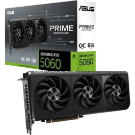 Asus Tarjeta Gráfica PRIME-RTX5060-O8G GeForce RTX 5060 OC Edition 8GB GDDR7 128-bit Precio: 421.94999968. SKU: B1DK8GYH3R