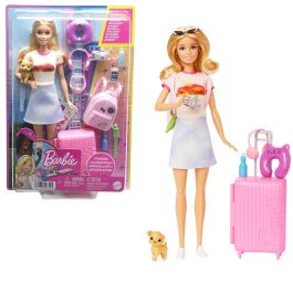 Barbie Hjy18 Muñeca Malibú Roberts ¡Vámonos de Viaje! con Perrito, Accesorios de Viaje y Maleta It Takes Two +3 Años Precio: 32.49999984. SKU: S7186323