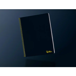 Liderpapel Cuaderno espiral A4 Smart tapa blanda 80 hojas 75gr cuadro 4mm con margen negro