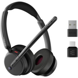 EPOS Auriculares Bluetooth Inalámbrico y Alámbrico Impact 500 MS UC ANC WL USB-C+A Certificado para Microsoft Teams
