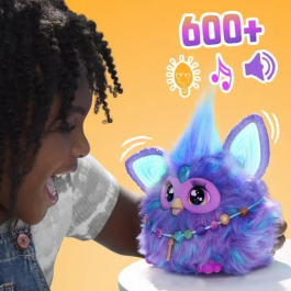 Hasbro Furby Morado HAS5010996153029 Peluche Interactivo para Niñas y Niños, Animatrónico Activado por Voz, 15 Accesorios, A partir de 6 Años