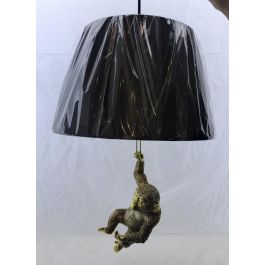 DKD Home Decor Lámpara de Techo Colonial Dorado Resina Mono E27 50W 35.5 x 51 x 35.5 cm (2 Unidades)