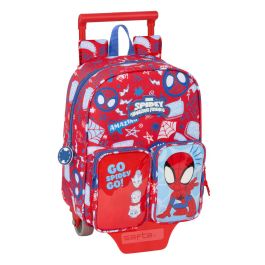 Mochila Escolar con Ruedas Spider-Man Rescue Azul Rojo 22 x 27 x 10 cm Precio: 27.95000054. SKU: B1CXMRD9EP