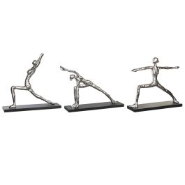 Figura Decorativa DKD Home Decor 33 x 10 x 35 cm Plateado Negro Indio Yoga (3 Unidades) Precio: 100.49999971. SKU: S3043192