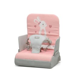 KioKids Trona de Viaje Plegable y Portátil para Bebés - Asiento Elevador Seguro con Diseño Conejo Rosa - Apto de 6 a 36 Meses KioKids Trona de Viaje Plegable y Portátil para Bebés - Asiento Elevador Seguro con Diseño Conejo Rosa - Apto de 6 a 36 Meses