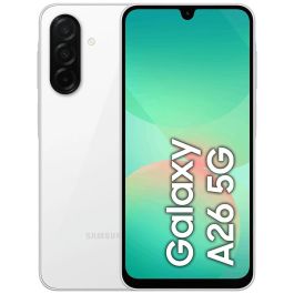 Samsung SM-A266BZWCEUB Smartphone Galaxy A26 5G 8GB RAM 256GB, Pantalla 6.7" Super AMOLED 120Hz, Cámara 50MP OIS, IP67, Blanco Precio: 287.50000026. SKU: B1KF3CNQFS