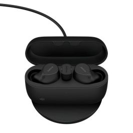 Jabra Evolve2 Buds USB-C MS True Wireless Auriculares con Micrófono Negro para Llamadas/Música, Carga Inalámbrica, Cancelación Ruido