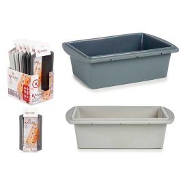Molde de Silicona para Bizcocho Kinvara 16x7x27.5 cm, Gris, 1500 ml (12 Unidades)