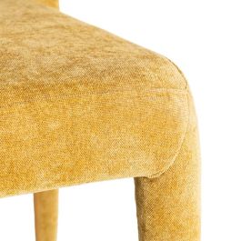 Silla Apilable Mostaza Tejido Salón 47 X 61 X 84 cm
