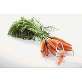 Ritter Pelador de Frutas y Verduras con Cuchillas de Acero Inoxidable Móviles, Ambidextro, Ideal para Uso Diario