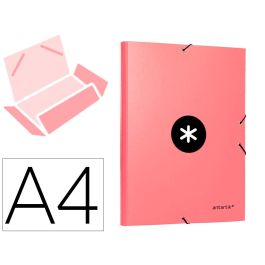 Carpeta Antartik Gomas A4 3 Solapas Carton Forrado Color Coral Precio: 5.79000004. SKU: B15VSB3AD3