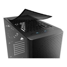 Sharkoon VS9 RGB Midi Tower Negro PC Caja con Ventana y RGB para ATX, micro ATX, Mini-ITX