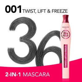Bourjois Máscara de Pestañas TWIST, LIFT & FREEZE 36h Hold Efecto Rizado y Fijación Extrema 8 ml