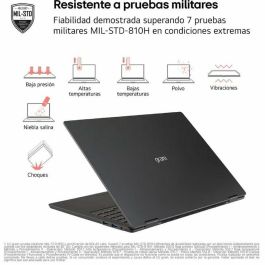 LG 14ZD90T-G.AX78B Portátil 14" WUXGA IPS Intel Core Ultra 7-255H, 16GB RAM, 1TB SSD, Sin SO, 1.1kg, 30h, Negro