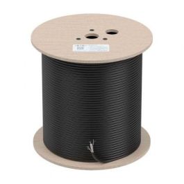 AISENS - CABLE DE RED EXTERIOR IMPERMEABLE RJ45 CAT.6 UTP RIGIDO CCA AWG23, NEGRO, 305M