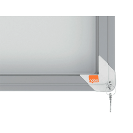 Nobo Vitrina de Anuncios Premium Plus Magnética con Puerta Corredera 8 x DIN A4 689x972x54 mm