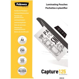 Fellowes Láminas para Plastificar Brillantes A4 125 Micras 250 Unidades