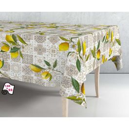 Rollo de hule mantel estampado limones 1,40 x 25 m Rollo de hule mantel estampado limones 1,40 x 25 m