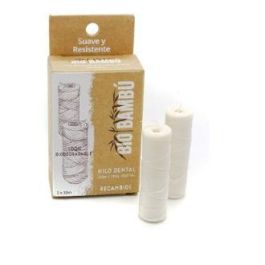 BIOBAMBU Hilo Dental de Seda Natural con Cera Candelilla, Recambio para Frasco de Cristal, 2 Unidades x 30 Metros Precio: 7.49999987. SKU: B1G5RDVN37