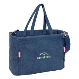 Bolso Benetton Denim Azul 40 x 31 x 17 cm Precio: 24.50000014. SKU: B1E3T7ENS8