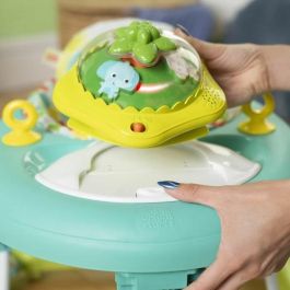 Bright Starts BRI17367 Andador Plegable 2 en 1 Wanderlights con Juguete de Actividades Extraíble, Música y Altura Ajustable