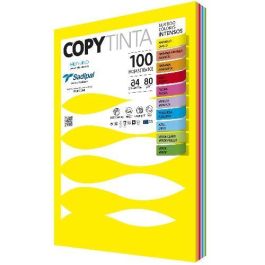 Sadipal Papel Copytinta A4 80 gr Inkjet-Láser Paquete 100H Colores Surtidos Intensos