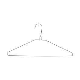 Set de 8 perchas de metal pintado, 40.5 cm - Confortime por Inde (24 Unidades)