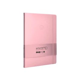 Antartik Cuaderno A4 Tapa Dura Hojas Cuadriculadas Rosa Pastel 100 Hojas 80gr FSC
