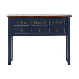 Recibidor Home ESPRIT Marrón Azul marino 103 x 35 x 80 cm