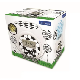 Lexibook Reloj Despertador Edición Fútbol RL977FO con Proyección de Balón