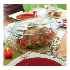 Pyrex Cacerola Classic Vidrio Transparente 39x23x15 cm - Vidrio Resistente Apto Horno Microondas Congelador