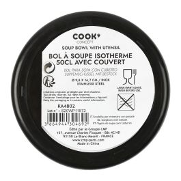 Cook Concept Termo Sopa Con Cuchara 500 Ml Acero Inoxidable Take Away