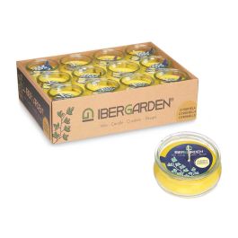 Vela Citronela en Tarro Bajo Ibergarden 7.7x4x7.7 cm - Amarillo (96 Unidades)