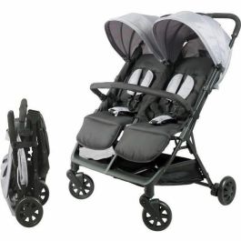 Bambisol - DS209 GRIS NEGRO - Cochecito doble lado a lado | Para gemelos desde el nacimiento, plegado ultracompacto | Negro Gris Precio: 189.88999964. SKU: B19LPL94ZV