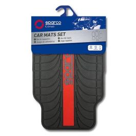 SPARCO SPC1913RS Alfombra de Coche PVC-Latex 4 Piezas con Franja Roja, Diseño Deportivo y Ajuste Universal. Fácil Limpieza. SPARCO SPC1913RS Alfombra de Coche PVC-Latex 4 Piezas con Franja Roja, Diseño Deportivo y Ajuste Universal. Fácil Limpieza.