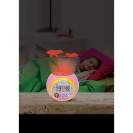 Lexibook LEX3380743105338 Gabby y la Casa Mágica - Despertador Proyector infantil con luz de noche y sonidos