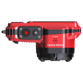 Kodak PIXPRO WPZ2 - Cámara Digital Submarina A Prueba de Agua, 16.76 MP, 4x Zoom Óptico, Full HD 1080p, WiFi, Color Rojo