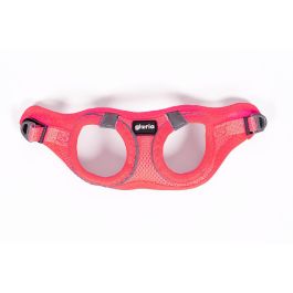 Gloria Arnés Vestido Air Mesh Trek Star para Perro XXS Cuello 24-26cm Pecho 28.6cm Rosa Ligero Transpirable Reflectante