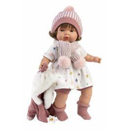 Muñeca lola llorona 38cm con cuerpo de tela y mecanismo de sonido