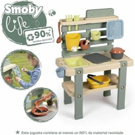 Smoby SMO840208 Cocina de Barro Mud Kitchen Life con Temática de Hogar