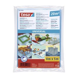 Tesa Película protectora universal 20m², plástico de cubrición 4x5m, fuerte a la rotura, ref. 56651-00002-01