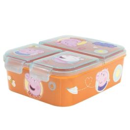 Sandwichera peppa pig core con multiples compartimentos 17x14x7 cm Sandwichera peppa pig core con multiples compartimentos 17x14x7 cm