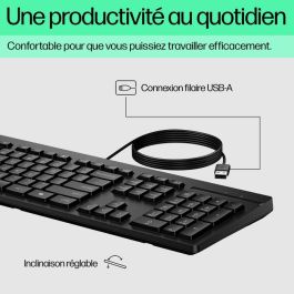 HP Teclado 125 con Cable - Layout Italiano para Productividad Diaria y Uso Confortable