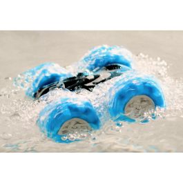 Exost 360 Aquacross: Coche Anfibio Teledirigido Todo Terreno con Batería USB Recargable, para Interior/Exterior, +5 Años